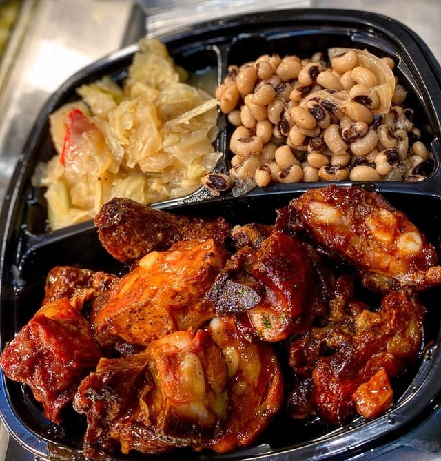 Rib Tip Dinner.