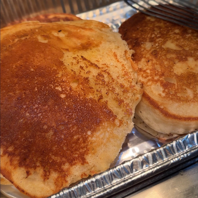 Ms. Ruby’s Jumbo Pancakes.