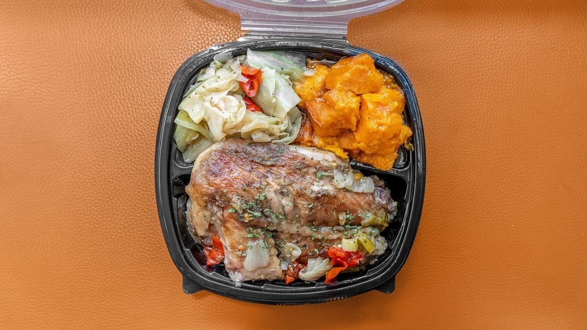 Smothered Turkey Wing Dinner.