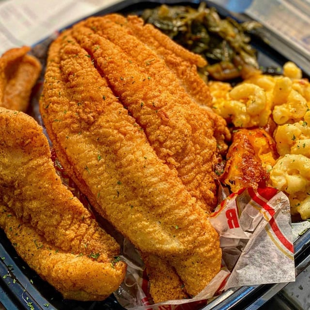 Catfish Fillet Dinner.